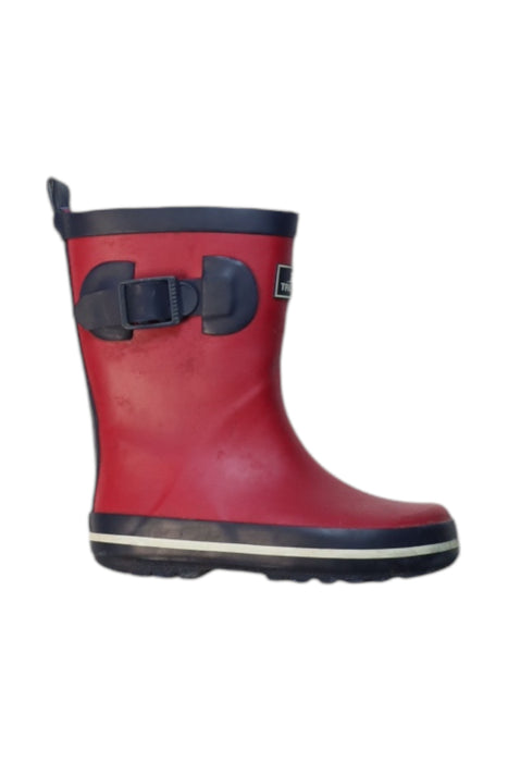 A Red Rain Boots from Trespass in size 3T for neutral. (Front View)