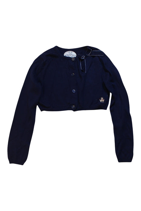 A Navy Cardigans from Sergent Major in size 7Y for girl. (Front View)