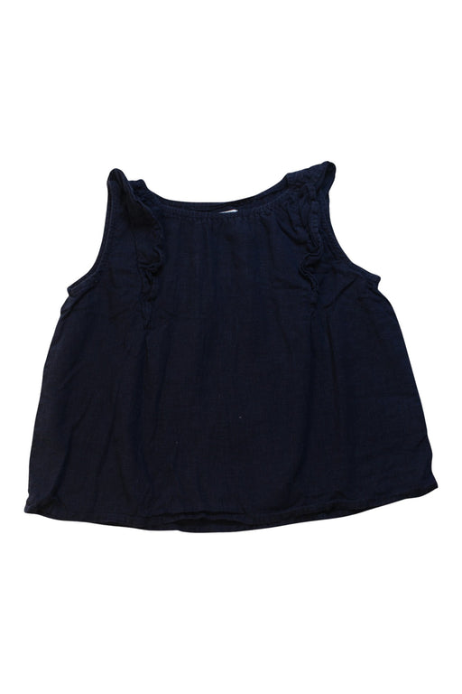 A Black Sleeveless Tops from Global  Work in size 8Y for girl. (Front View)