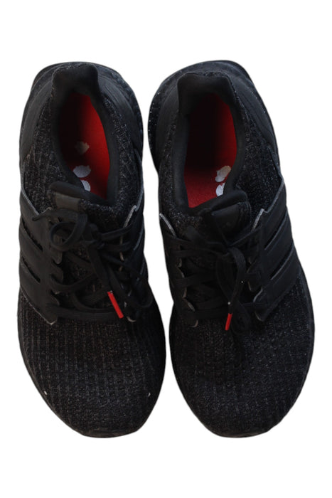 A Black Sneakers from Adidas in size 12Y for boy. (Back View)