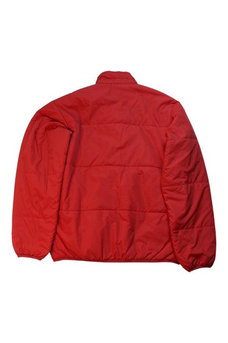 A Red Puffer/Quilted Jackets from Mont-bell in size 11Y for neutral. (Back View)