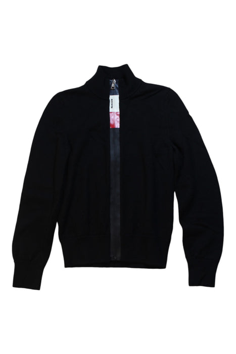 A Black Zippered Sweatshirts from Moncler in size 12Y for boy. (Front View)