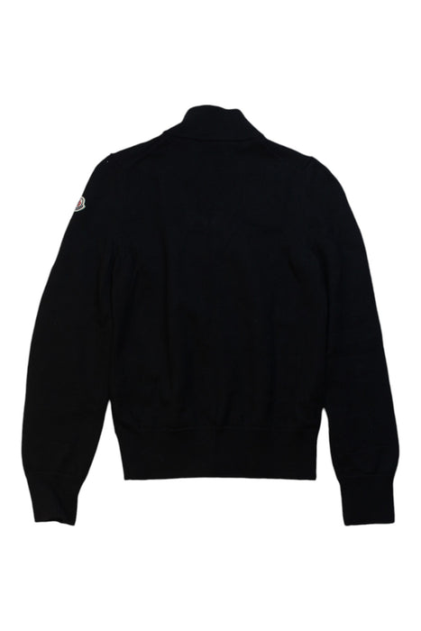 A Black Zippered Sweatshirts from Moncler in size 12Y for boy. (Back View)