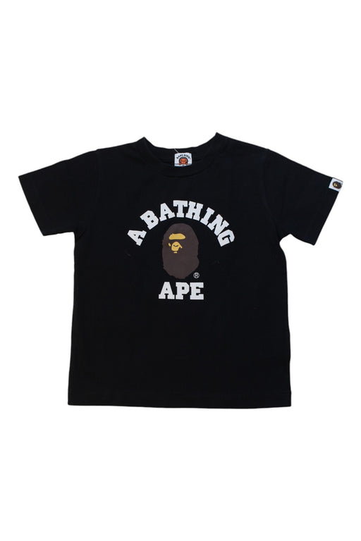 A Black Short Sleeve T Shirts from BAPE KIDS in size 8Y for boy. (Front View)