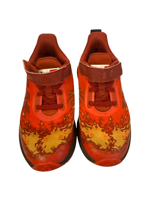 A Red Sneakers from Adidas in size 6T for neutral. (Back View)