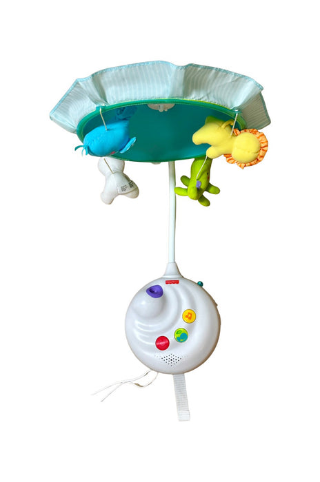 A Blue Musical Toys & Rattles from Fisher Price in size Newborn for neutral. (Back View)