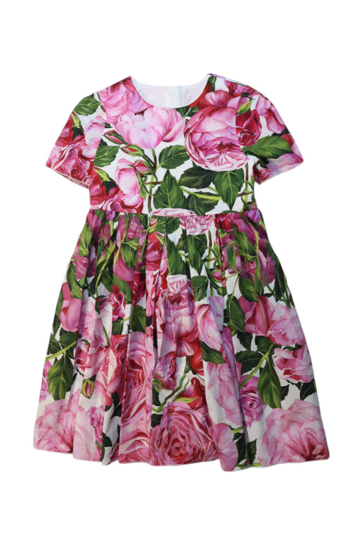 A Multicolour Short Sleeve Dresses from Dolce & Gabbana in size 4T for girl. (Front View)