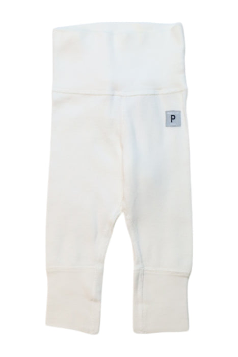 A White Sweatpants from Polarn O. Pyret in size 0-3M for neutral. (Front View)