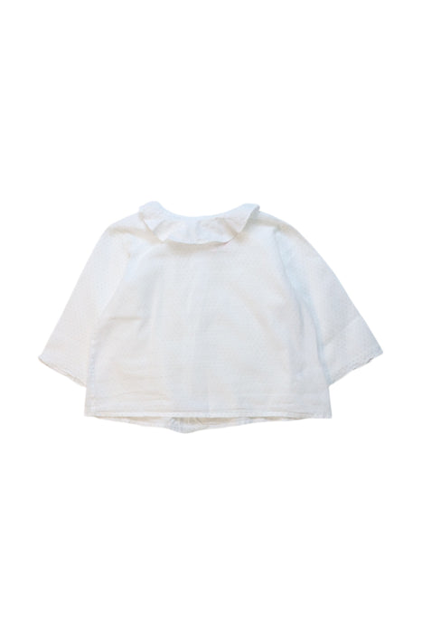 A White Long Sleeve Tops from Bonpoint in size 12-18M for girl. (Front View)