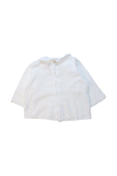 A White Long Sleeve Tops from Bonpoint in size 12-18M for girl. (Back View)