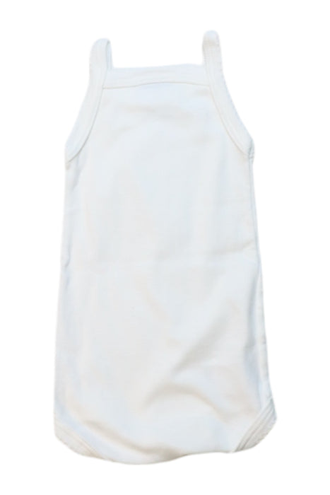 A White Sleeveless Bodysuits from Petit Bateau in size 0-3M for girl. (Back View)