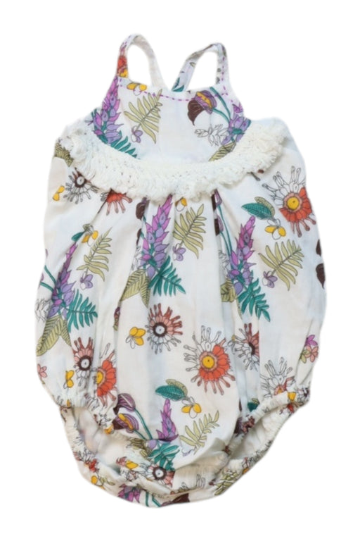 A Multicolour Sleeveless Bodysuits from Velveteen in size 0-3M for girl. (Front View)