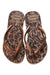 A Brown Flip Flops from Havaianas in size 3T for girl. (Back View)