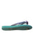 A Blue Flip Flops from Havaianas in size 4T for girl. (Front View)