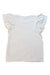 A White Short Sleeve Tops from Crewcuts in size 6T for girl. (Back View)