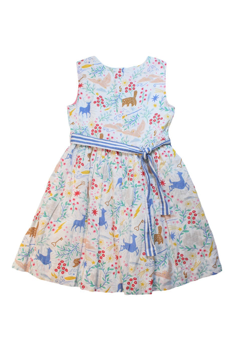 A Multicolour Sleeveless Dresses from Boden in size 7Y for girl. (Back View)