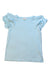 A Blue Short Sleeve Tops from Crewcuts in size 6T for girl. (Front View)