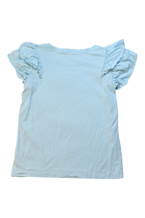 A Blue Short Sleeve Tops from Crewcuts in size 6T for girl. (Back View)