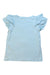 A Blue Short Sleeve Tops from Crewcuts in size 6T for girl. (Back View)