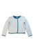 A Blue Cardigans from Petit Bateau in size 6T for girl. (Front View)