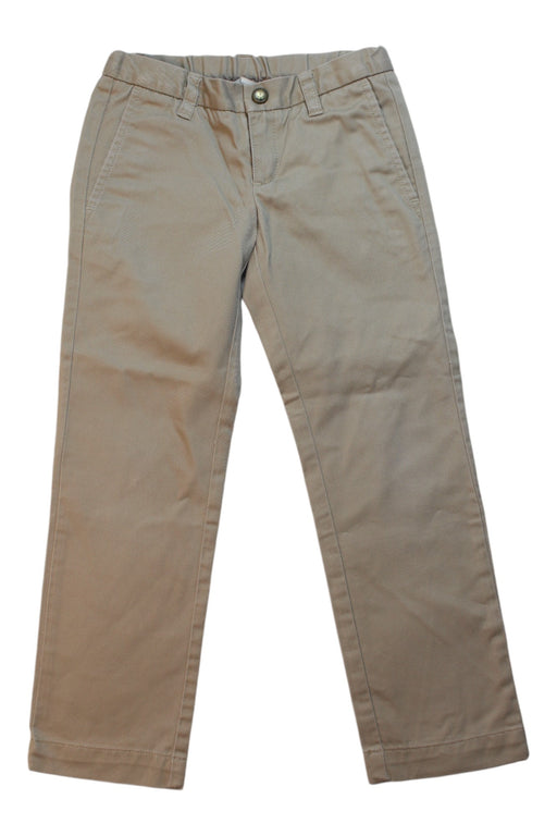 A Brown Casual Pants from Lands' End in size 4T for boy. (Front View)