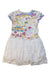 A Multicolour Short Sleeve Dresses from Hakka in size 7Y for girl. (Back View)