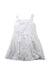 A White Sleeveless Dresses from Jacadi in size 3T for girl. (Back View)