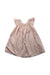 A Peach Sleeveless Dresses from Les Enfantines in size 2T for girl. (Front View)