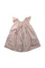 A Peach Sleeveless Dresses from Les Enfantines in size 2T for girl. (Back View)