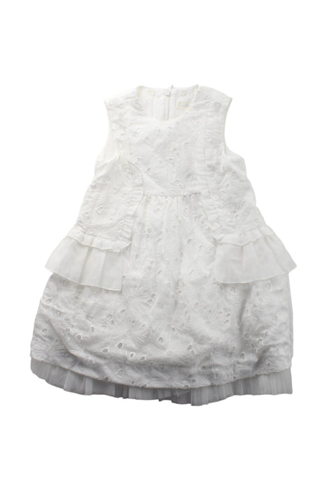 A White Sleeveless Dresses from Nicholas & Bears in size 3T for girl. (Front View)