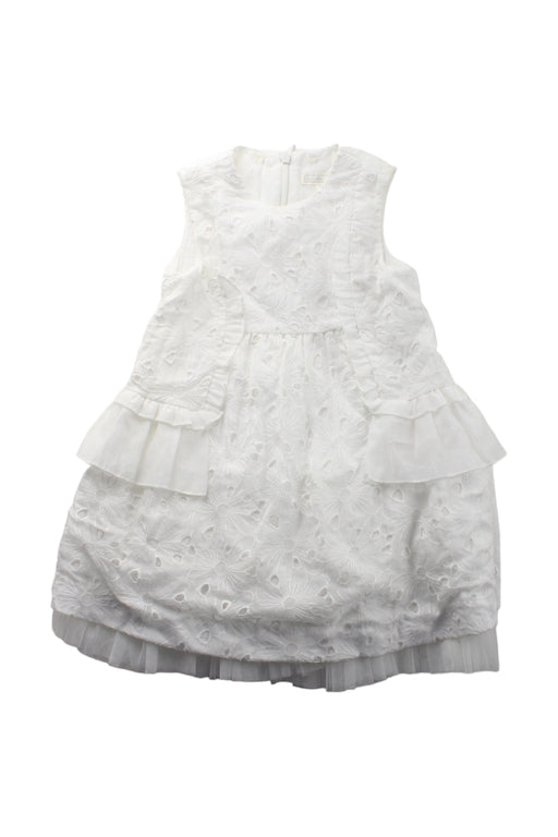 A White Sleeveless Dresses from Nicholas & Bears in size 3T for girl. (Front View)