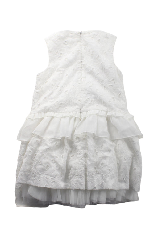 A White Sleeveless Dresses from Nicholas & Bears in size 3T for girl. (Back View)