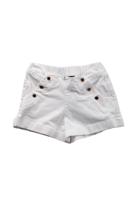 A White Shorts from Velveteen in size 3T for girl. (Front View)