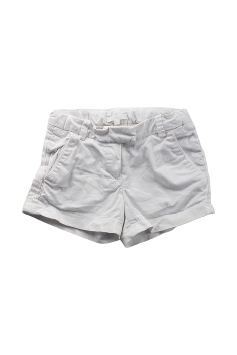 A White Shorts from Chloe in size 6T for girl. (Front View)