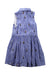 A Blue Sleeveless Dresses from Polo Ralph Lauren in size 3T for girl. (Back View)