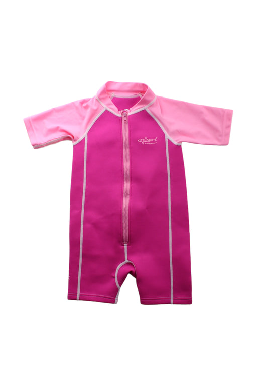 A Pink Wetsuits from Aquasport in size 2T for girl. (Front View)