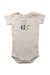 A Beige Short Sleeve Bodysuits from Seed in size 0-3M for neutral. (Front View)