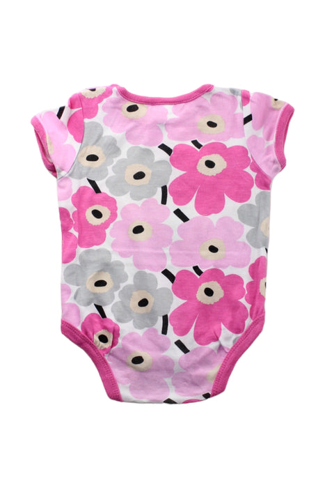 A Pink Short Sleeve Bodysuits from Marimekko in size 3-6M for girl. (Back View)