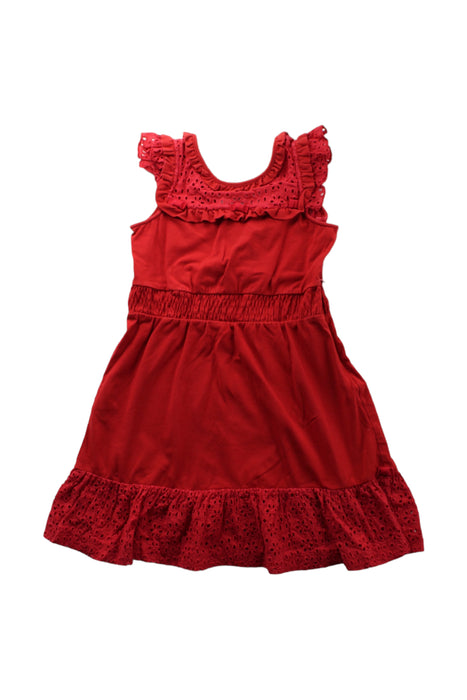 A Red Sleeveless Dresses from Nicholas & Bears in size 6T for girl. (Front View)