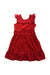 A Red Sleeveless Dresses from Nicholas & Bears in size 6T for girl. (Front View)