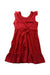 A Red Sleeveless Dresses from Nicholas & Bears in size 6T for girl. (Back View)