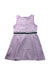 A Purple Sleeveless Dresses from Janie & Jack in size 6T for girl. (Front View)