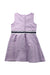 A Purple Sleeveless Dresses from Janie & Jack in size 6T for girl. (Back View)