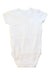 A White Short Sleeve Bodysuits from Bout'Chou in size 0-3M for girl. (Back View)