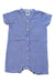 A Blue Short Sleeve Rompers from Petit Bateau in size 0-3M for neutral. (Front View)