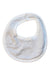 A White Bibs from Petit Bateau in size Newborn for neutral. (Front View)