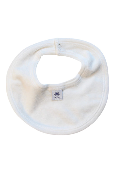 A White Bibs from Petit Bateau in size Newborn for neutral. (Back View)