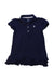 A Navy Short Sleeve Dresses from Ralph Lauren in size 12-18M for girl. (Front View)