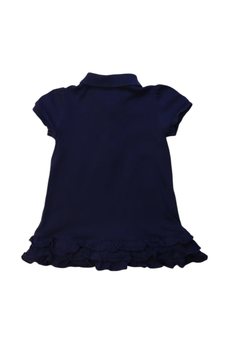 A Navy Short Sleeve Dresses from Ralph Lauren in size 12-18M for girl. (Back View)