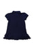 A Navy Short Sleeve Dresses from Ralph Lauren in size 12-18M for girl. (Back View)
